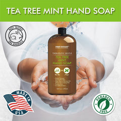 First Botany Peppermint oil pour shows cooling, invigorating wash