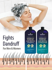 First Botany peppermint rosemary shampoo closeup highlighting refreshing scalp cleanse