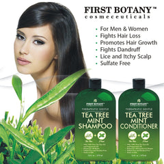 First Botany Tea Tree Mint Conditioner bottle delivers easy detangling and moisture.
