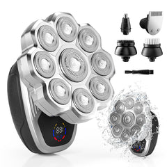 FITECHZY electric razor with 9D floating head contours for head and face shaving