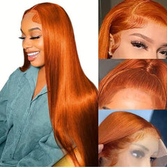 Fiumer Ginger Wig texture close-up for silky, natural look