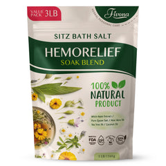 FIVONA Sitz Bath Salts packaging shows soothing perineal blend for comfort