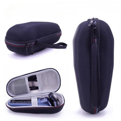 Fivoras razor hard case front view shows compact travel protection for a Philips Norelco shaver