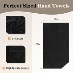 FIXSMITH Salon Towels 16x27-inch dimension shows generous size