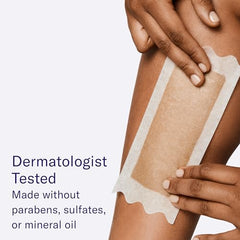 Flamingo Wax Strips underarms-application for quick underarm waxing.