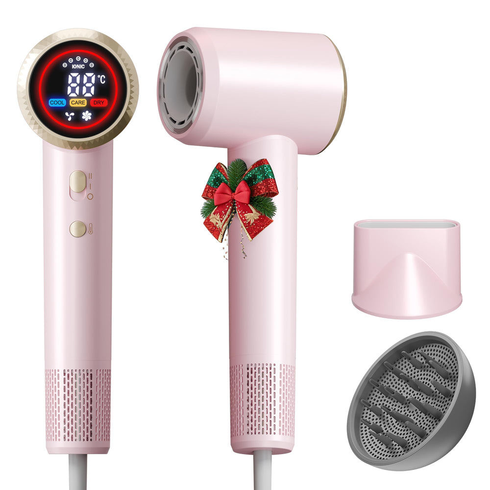 Flashbase hair dryer front view for easy home styling.