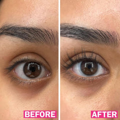 FLASHSERUM applying above the upper lash line for natural-length enhancement