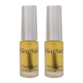 FlexiNail penetrating bottle-application shows easy daily conditioning for stronger nails.
