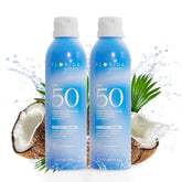 Florida Salt Scrubs Florida Glow SPF50 spray bottle ready for sunny days
