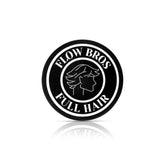 Flow Bros hair clay packaging close-up for premium styling and grip