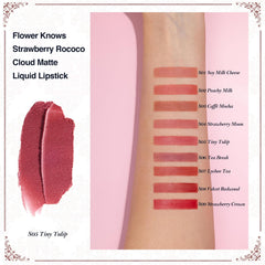 Flower Knows Cloud Matte Comfort texture pictured as weightless velvet finish.