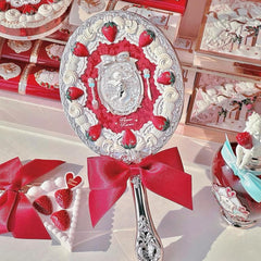 Flower Knows gold Cupid accent framing adds luxury to daily grooming