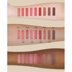 Flower Knows Little Angel lip mud texture demonstrates creamy matte finish with long wear.