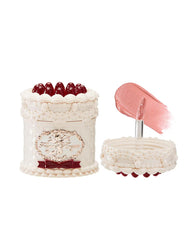 Flower Knows Strawberry Cupid Cake Lip Cream jar shows dessert-inspired shade with transfer-resistant color