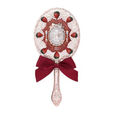 Flower Knows Strawberry Cupid hand mirror ornate detail for precise touch-ups and glamorous moments