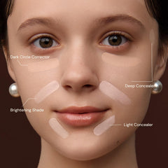 Flower Knows Sweetie Bear swatches demonstrate under-eye correction and blemish concealment