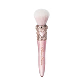 Flower Knows Sweetie Bear Rounded Blush Brush Strawberry Pink delivers seamless color for natural cheeks.