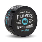 Floyd's 99 Grip Cream jar closeup shows rich texture for all-day hold.