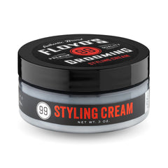 Floyd's 99 Styling Cream dispense-application close-up shows creamy texture for quick styling