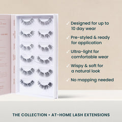 FlutterHabit lash clusters base close-up emphasizes lightweight comfort and secure base.