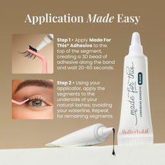 FlutterHabit Made for This adhesive under-lash application demonstrates seamless look