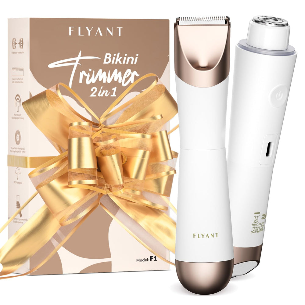 Flyant Bikini Trimmer full-kit offers complete grooming for legs, arms, and bikini areas