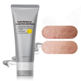 Flyleaf Gentle Exfoliating Face Wash bottle pour demonstrates easy daily cleansing for balanced skin