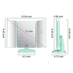 Flymiro mirror rotated to reveal adjustable angles for grooming