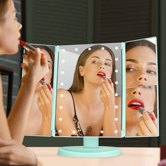 Flymiro vanity mirror with 21 LEDs providing bright, even illumination