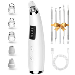 FLYMOOO Facial Pore Vacuum front view in white for at-home cleansing