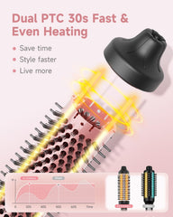 FLYZEMAA anti-tangle bristles glide through knots for frizz-free results.