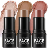 FOCALLURE 3Pcs contour sticks packaging showcases on-the-go makeup simplicity.