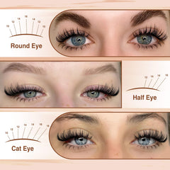 Focipeysa manga lash clusters 330pcs kit for DIY extensions at home