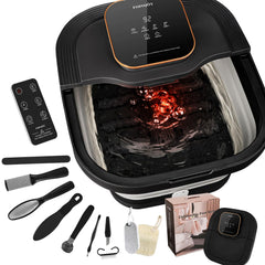 FOFOJOY collapsible foot spa bath with remote control for easy at-home foot care