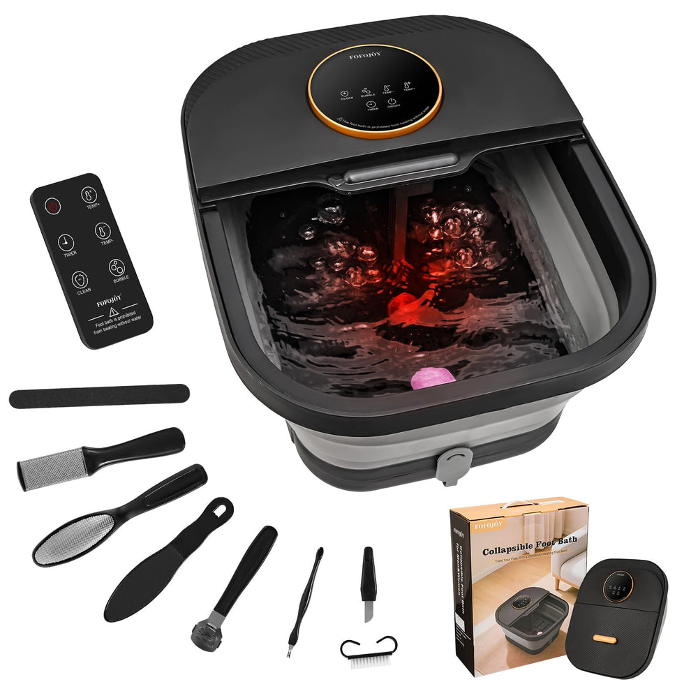 FOFOJÔY foot spa bath massager with heat for quick warm relaxation.