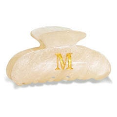 Fohufo initial letter hair clip with monogram design for everyday wear.