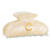 Fohufo letter C hair clip closeup showcases monogram design for secure, elegant styling.