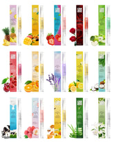 Fokostar Nail & Cuticle Oil Pen kit packaging shows diverse scents for convenient salon-grade care.