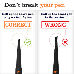 FOLLICLE BOOSTER beard pen natural finish for seamless beard and scalp look