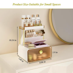 FOLLOWIN amber brush holder with lipstick display for easy access
