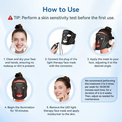 FOLOKE LED mask ergonomic contour close-up highlighting contoured silicone fit for comfortable sessions