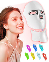 FOLOKE MK66R-B mask worn on the face for at-home skincare sessions