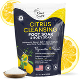 Foot Cure Citrus Detox foot soak bottle with citrus blend for refreshing foot care.