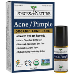 Forces of Nature acne-rollerball spot application targets blemishes with targeted, quick-drying action.