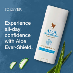 Forever Living Aloe Ever-Shield application on underarm demonstrates smooth glide and odor control.