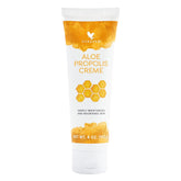 Forever Living Aloe Propolis Creme jar closeup showing nourishing texture for daily hydration.