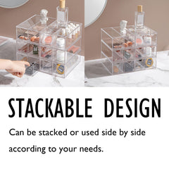 Forfuture-go Acrylic Makeup Tray display offers clear visibility for cosmetics.
