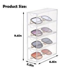 Forfuture-go Eyewear Organizer drawer open enables quick, effortless access.