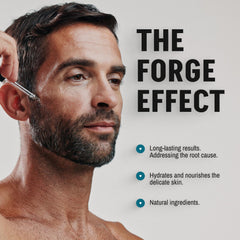 Forge Skin Beef Tallow Face Moisturizer Jar showcases rich hydration without greasiness for waking skin.