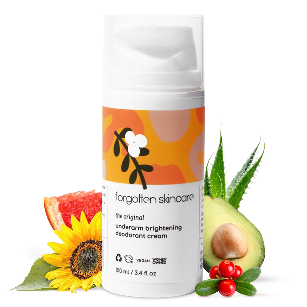 Forgotten Skincare Original Underarm Brightening Cream tube for gentle lightening